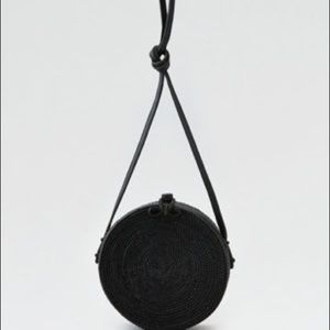 Street Level Woven Crossbody Wicker Purse